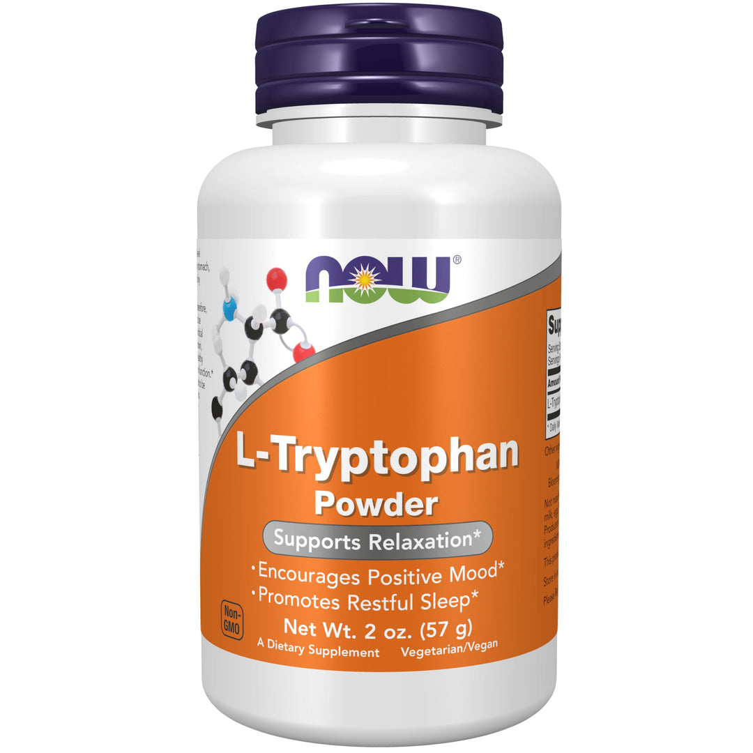 Supplements, L-Tryptophan Powder, Free-Form, Supports Relaxation*, Amino Acid, 2-Ounce