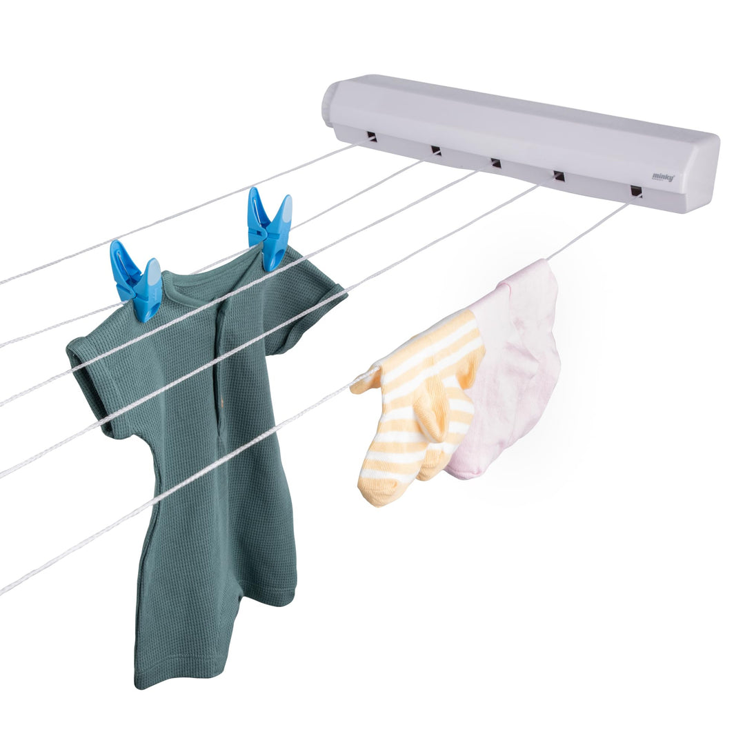 Minky Homecare 5 Line Retractable Indoor Clothesline - 
