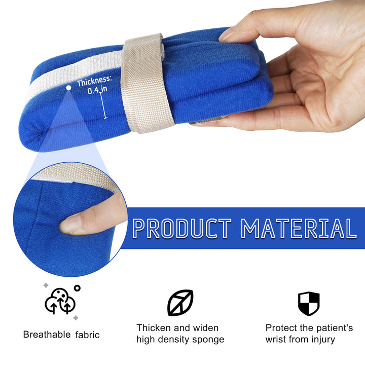 Exttlliy 4Pcs Hospital Patient Medical Restraints Bed L