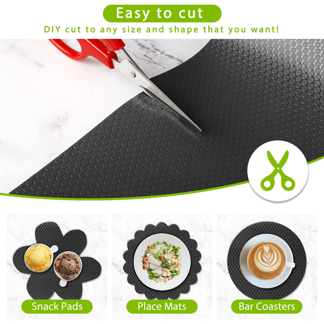 HooTown Shelf Liner Kitchen Cabinet Drawer Mats 11.8 In