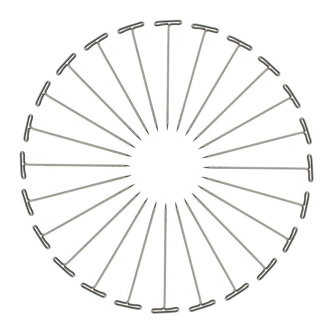 Teekia 100 Pieces Stainless Steel Wig T-Pins, 53mm/2 in