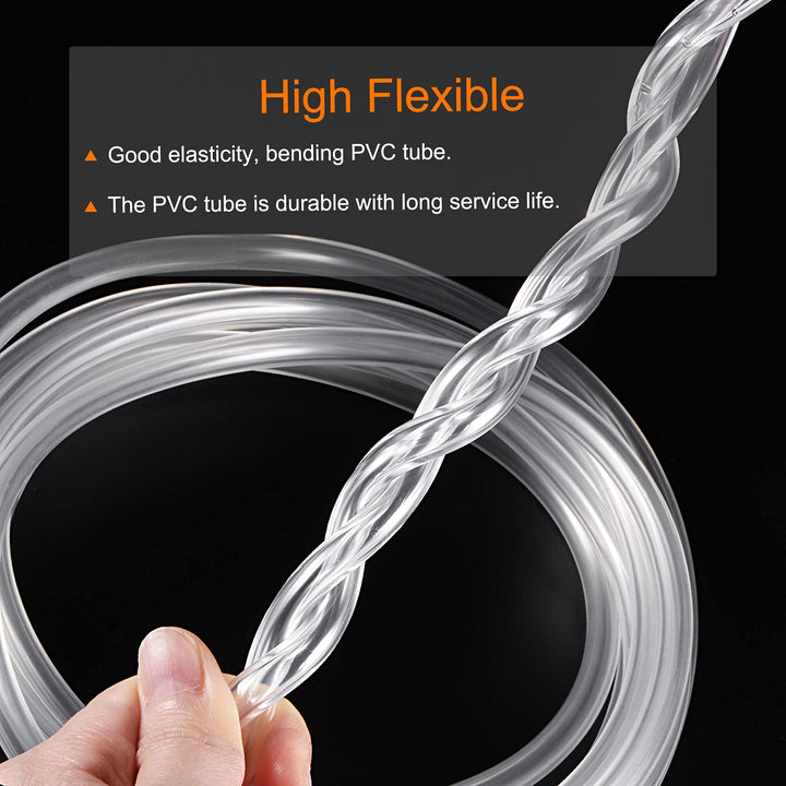 MECCANIXITY PVC Transparent Hose Vinyl Tubing 3/32 ID 1