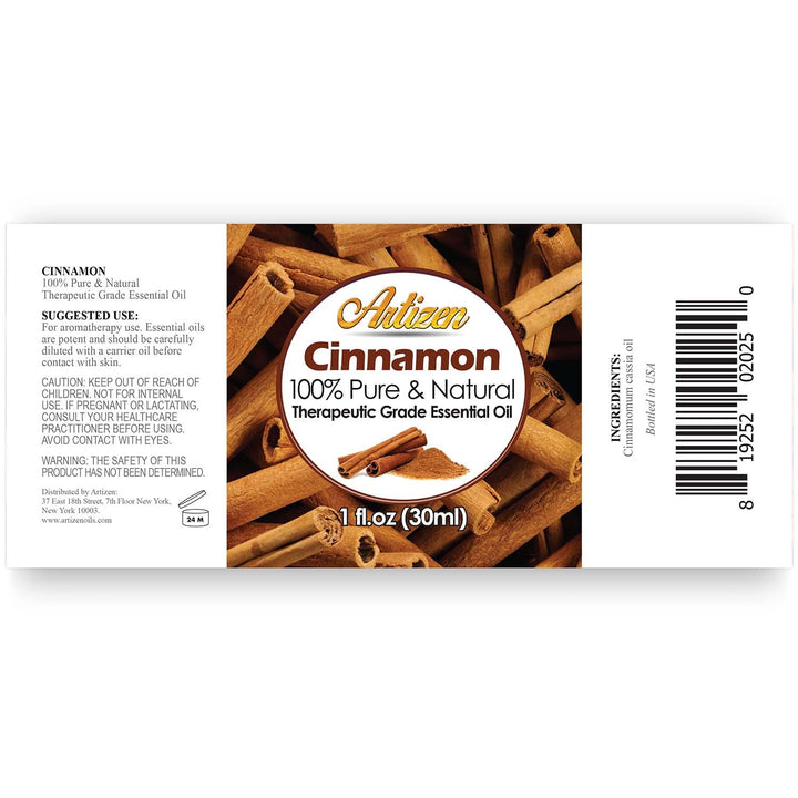 Cinnamon Essential Oil (100% PURE &amp; NATURAL - UNDILUTED) Therapeutic Grade - Huge 1oz Bottle - Perfect for Aromatherapy, Relaxation, Skin Therapy &amp; More!