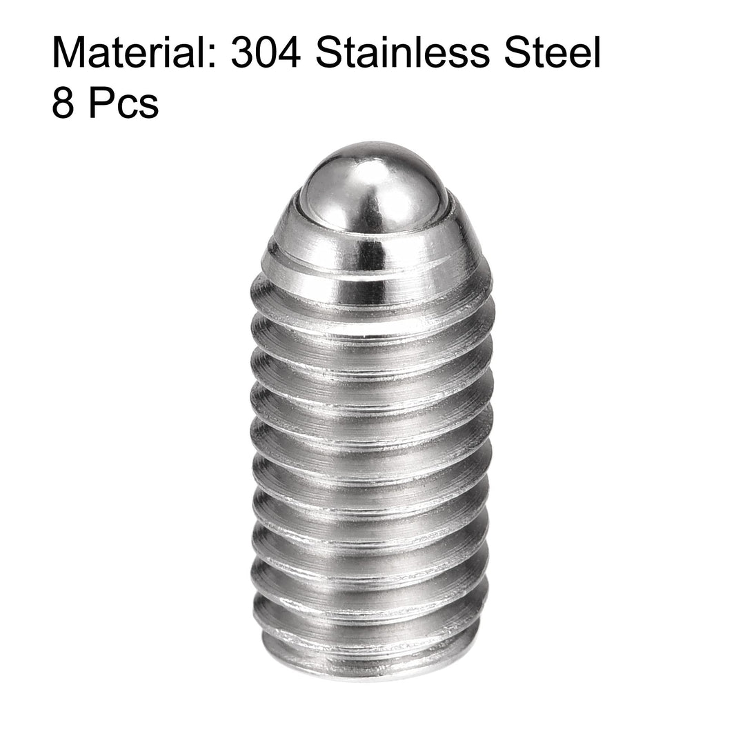 Ball Point Set Screws, M8 x 16mm 304 Stainless Steel Metric Spring Hex Socket Screw 8pcs