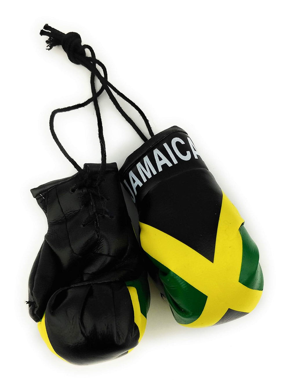 Hanging Car Mirror Mini Boxing Gloves (Jamaica)
