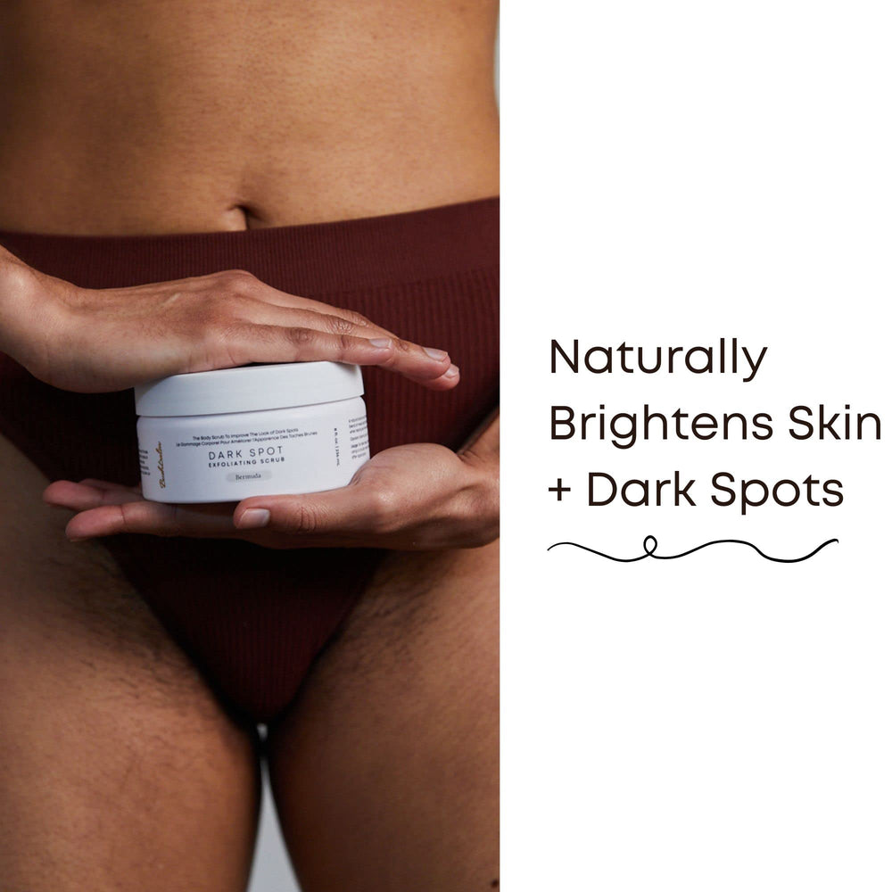 Dark Spot Exfoliating Scrub - Natural Body Scrub Exfoliant to Hydrated, Soften and Enhance Glow in Skin - Bermuda 236 ml