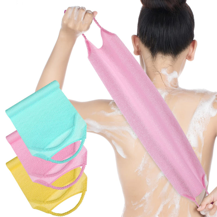 3 Pack Exfoliating Back Scrubber with Handles Exfoliati