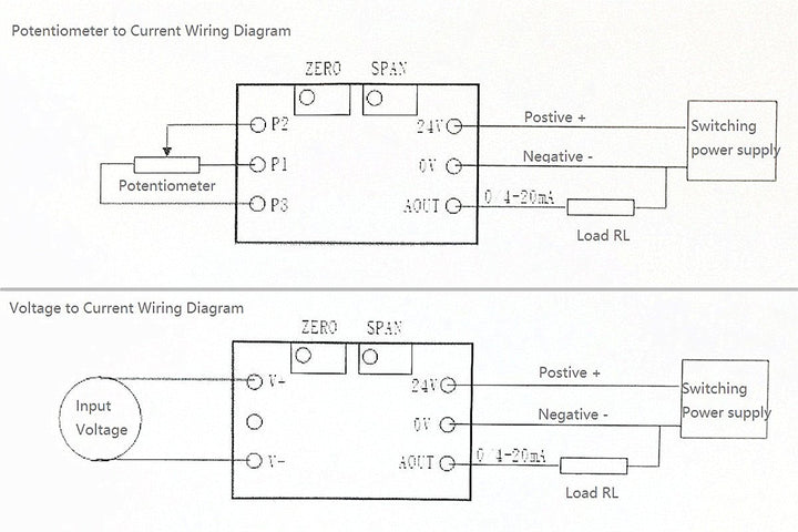Voltage to Current Module 0-15V to 4-20mA