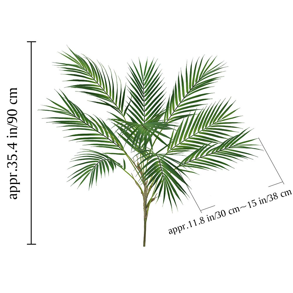 Supla 1 Pcs Artificial Tropical Palm Leaves Branches in