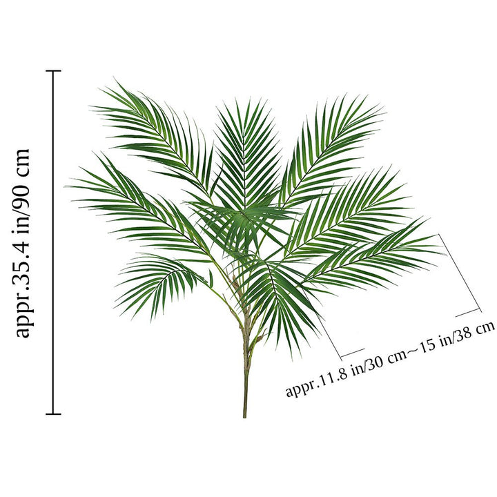 Supla 1 Pcs Artificial Tropical Palm Leaves Branches in