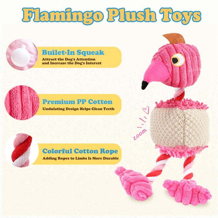 8 Pack Puppy Toys, Squeaky Plush Dog Toys for Small Dogs, Cute Puppy Teething Chew Toy, Safe Ropes Toys