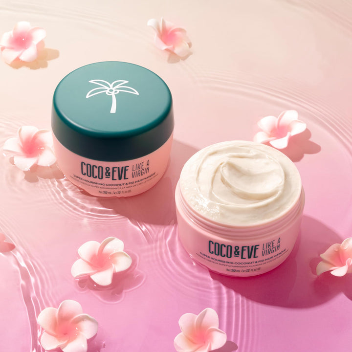 Coco &amp; Eve Like a Virgin Hair Masque - Coconut &amp; Fig Hair Mask for Dry Damaged hair with Shea Butter &amp; Argan Oil for Hair Repair &amp; Hydration | Deep Conditioning Mask Hair Treatment (212 ml)