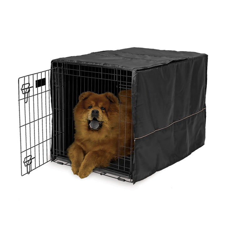 Dog Crate Cover, Privacy Dog Crate Cover Fits Midwest Dog Crates, Crate Cover Only, Machine Wash &amp; Dry, Black, 36-Inch