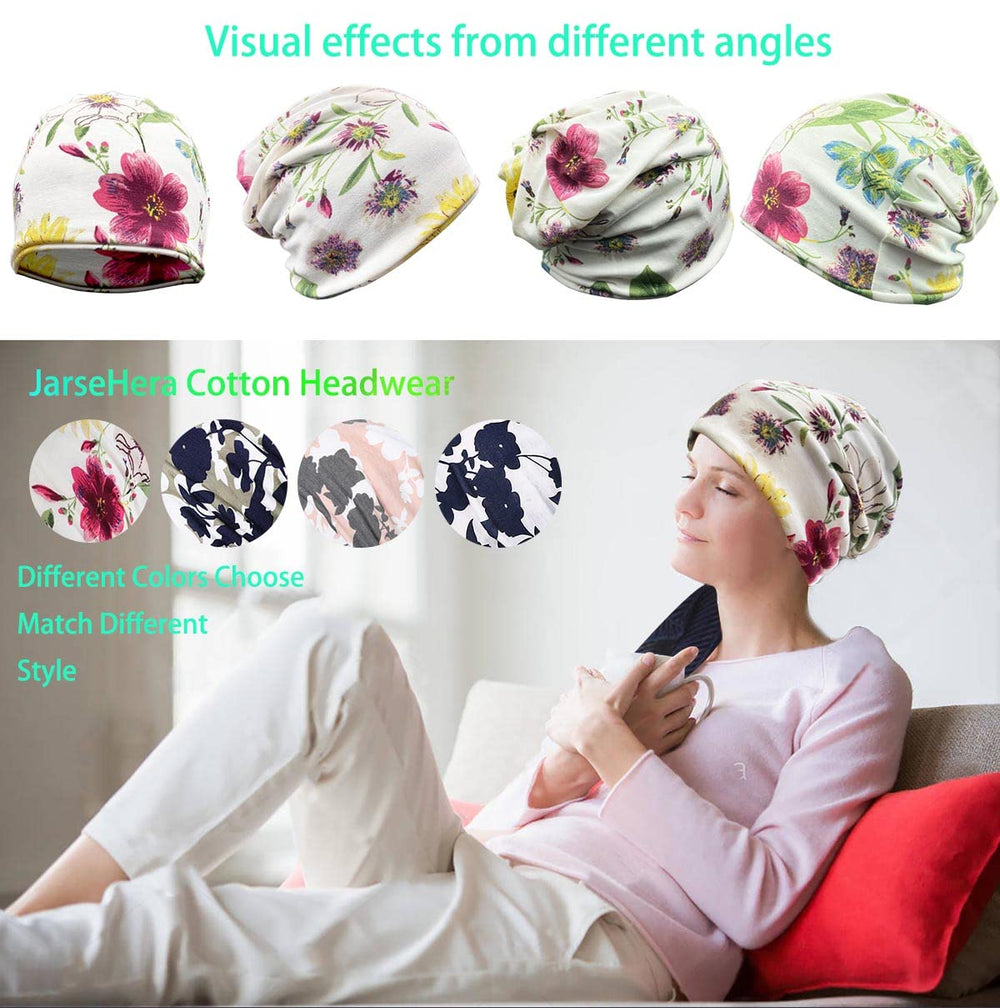 Womens Slouchy Beanie Cotton Chemo Caps Cancer Headwear Hats Turban