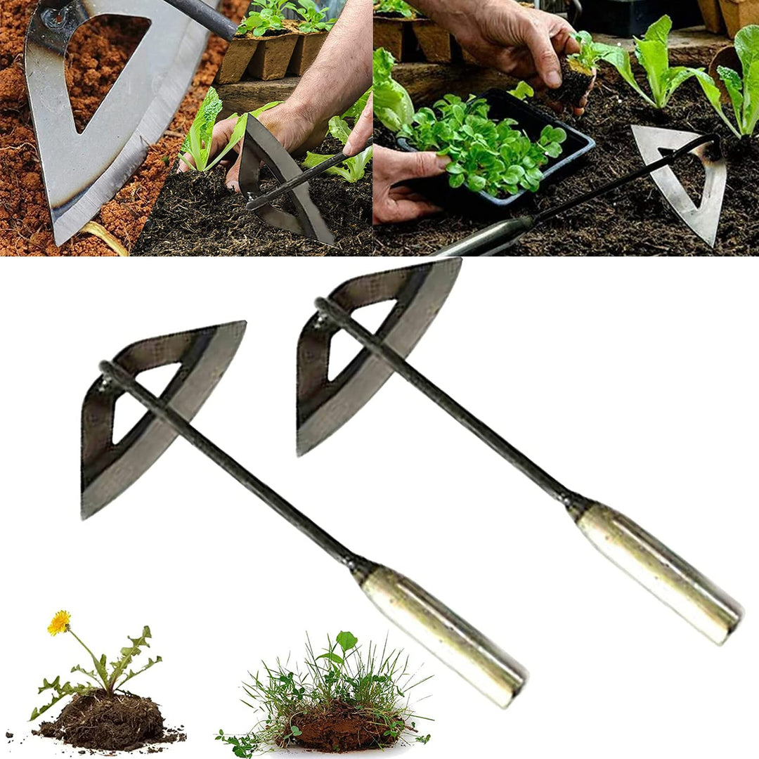 Garden Tools Hollow Hoe, All-Steel Hardened Hollow Hoe,