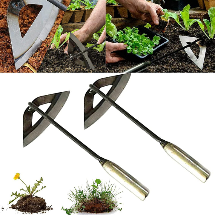 Garden Tools Hollow Hoe, All-Steel Hardened Hollow Hoe,
