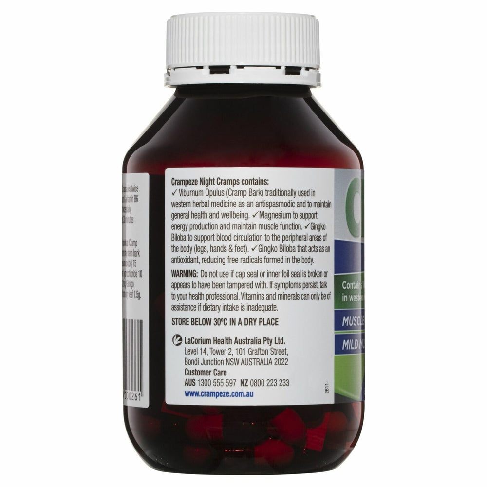 Crampeze Night Cramps 120 Capsules