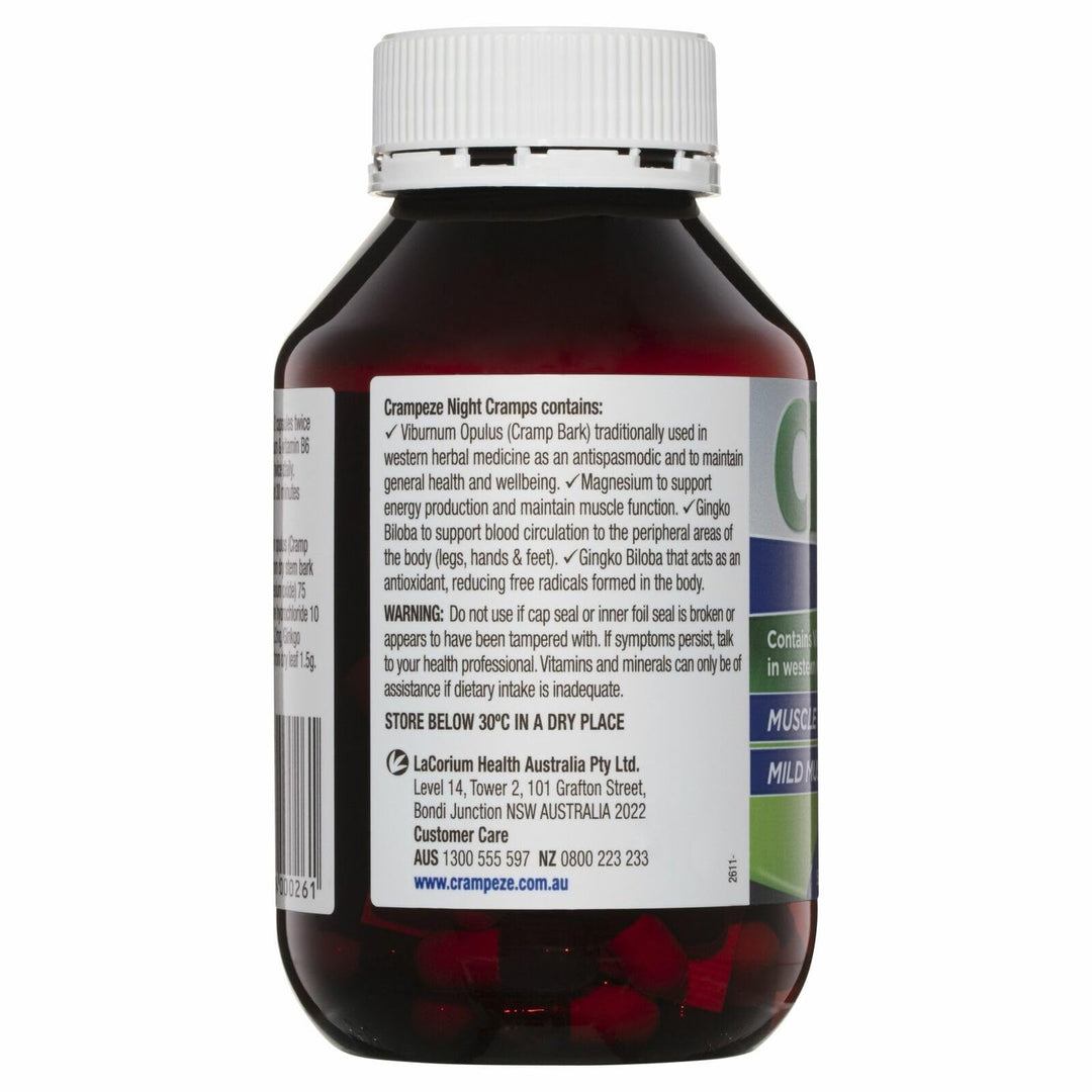 Crampeze Night Cramps 120 Capsules