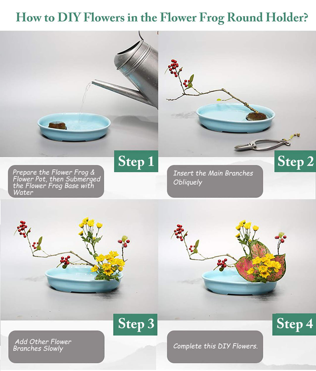 Flower Frogs Stainless Floral Frogs Kenzan Flower Vase Round Metal Flower Arranger Tool Pin Holder Ikebana Flower Pin Frogs for Vase Flower Arrangements Home DIY Craft