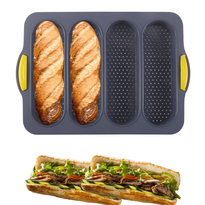 Silicone Bread Loaf Pan, Non-stick &amp; Heat-resistance French Bread Baking Pan, Bread Pans for Homemade Bread, Bread Mold for Baking, Silicone Baking Mold, Sandwich Bread Loaf Pan