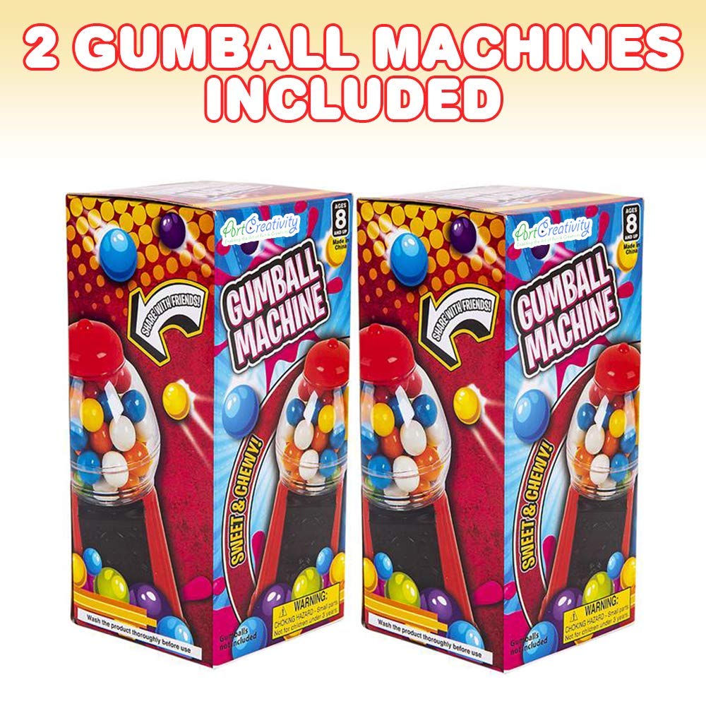 ArtCreativity Gumball Machine for Kids, Set of 2, 6.5 I
