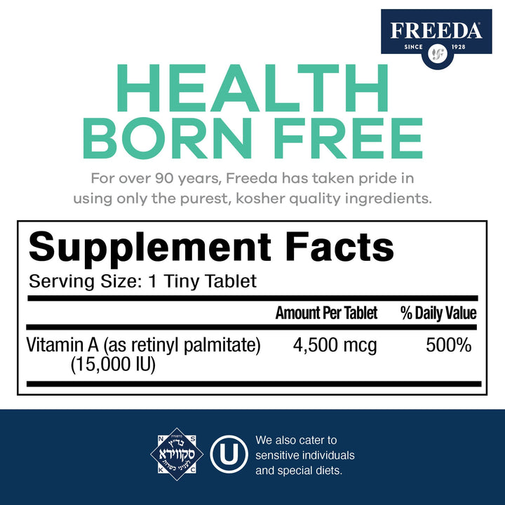 Freeda Kosher Vitamin A Palmitate - Retinyl Palmitate P