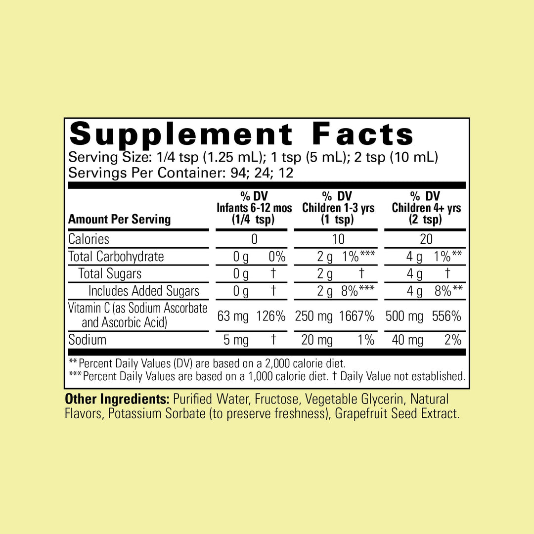 CHILDLIFE ESSENTIALS Liquid Vitamin C - Pure Vitamin C 