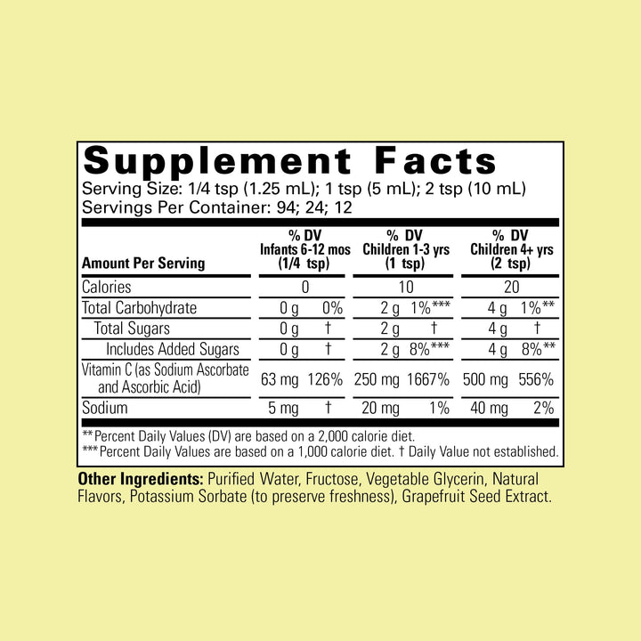 CHILDLIFE ESSENTIALS Liquid Vitamin C - Pure Vitamin C 