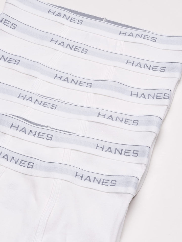 Men&#39;s 6-Pack FreshIQ Tagless Cotton Brief, White, Medium