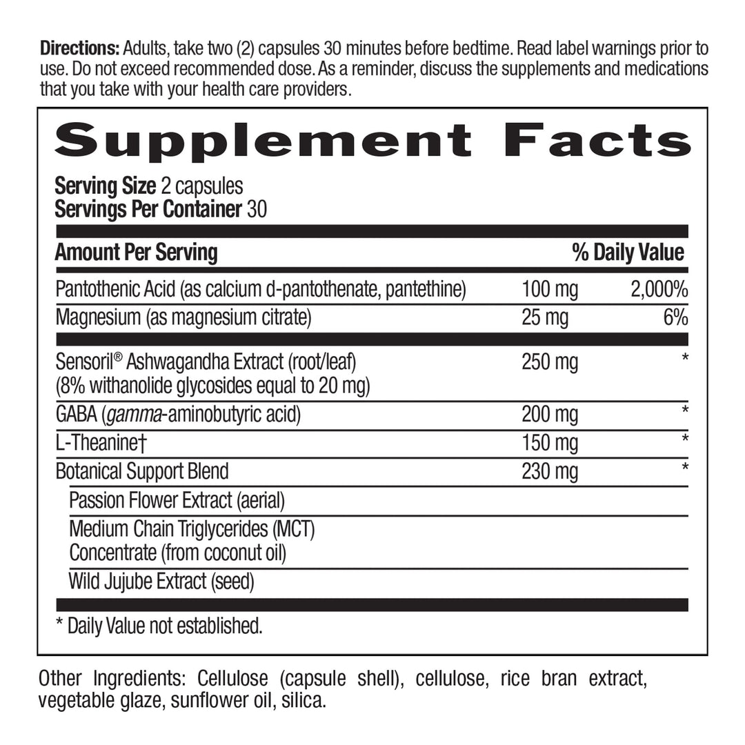 Stress Shield Nighttime, 60 CAPS