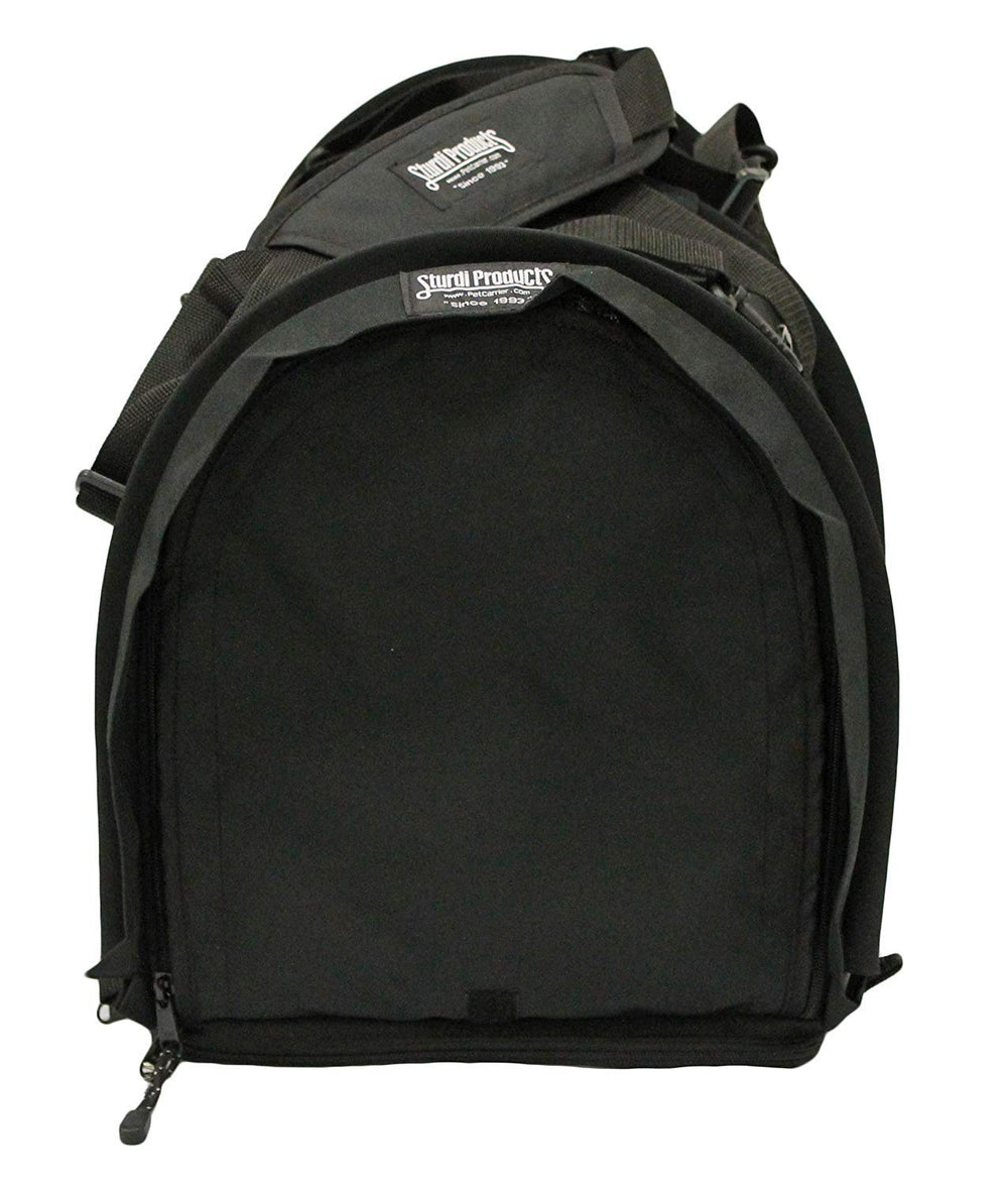 Sturdibag Extra Large Pet Carrier Flexible Height Pet Tote, Black,Size XL { 20L x 16H x 12W}