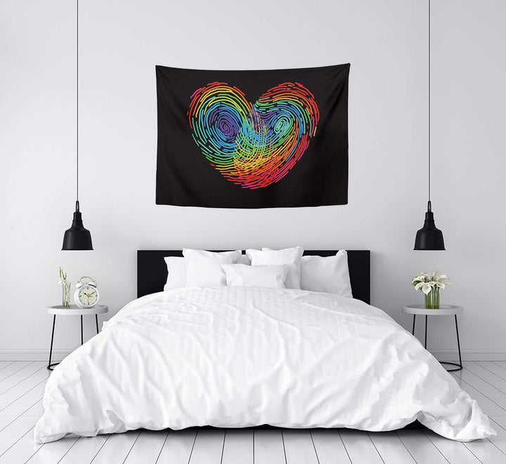 YongColer Gay Pride Love Tapestry Rainbow Flag LGBT Pri