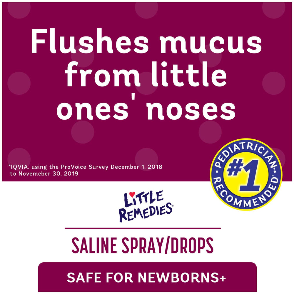 Little Remedies Noses Saline SprayDrops, 0.5 Ounce, 3 B