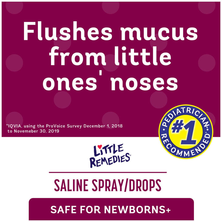 Little Remedies Noses Saline SprayDrops, 0.5 Ounce, 3 B