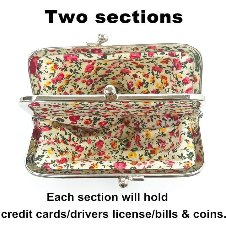 Cute Buckle Coin Purses Vintage Pouch Kiss-lock Change Purse Wallets