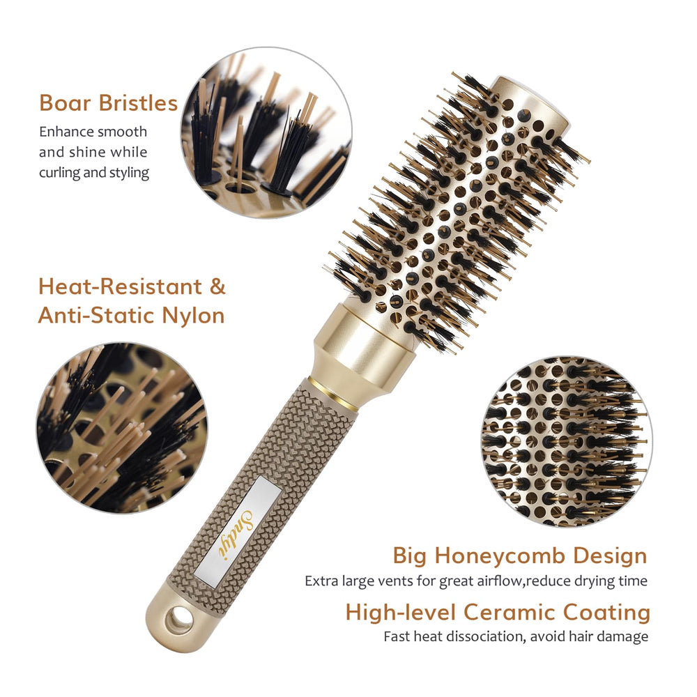 Round Brush for Blow Drying, Nano Thermal Ceramic &