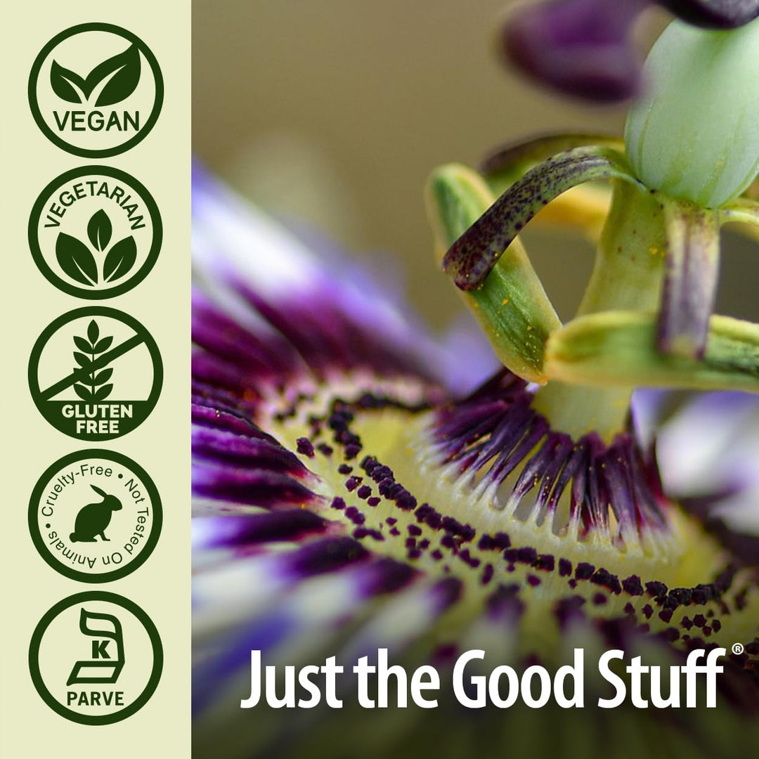 Nature&#39;s Answer Passion Flower| Dietary Supplement | Natural Calming Botanical | Non-GMO | Alcohol-Free, Gluten-Free, Vegetarian &amp; Vegan 60 Capsules