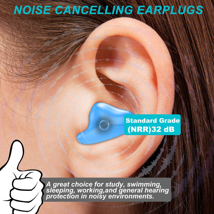 [Latest 2020] Ear Plugs for Sleeping Swimming, 8 Pair R