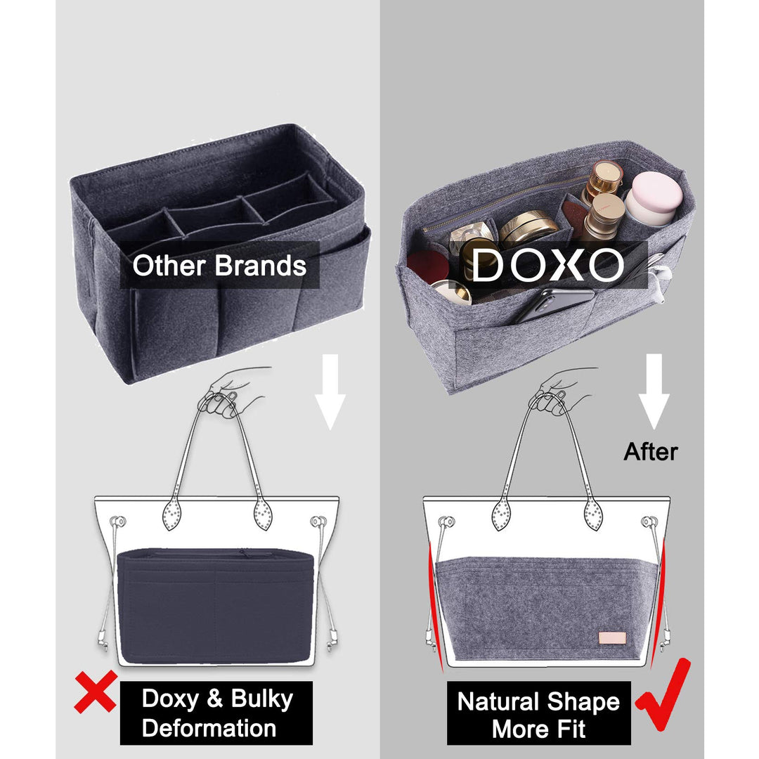 Doxo Purse Organizer Insert Handbag&amp;Tote Felt w