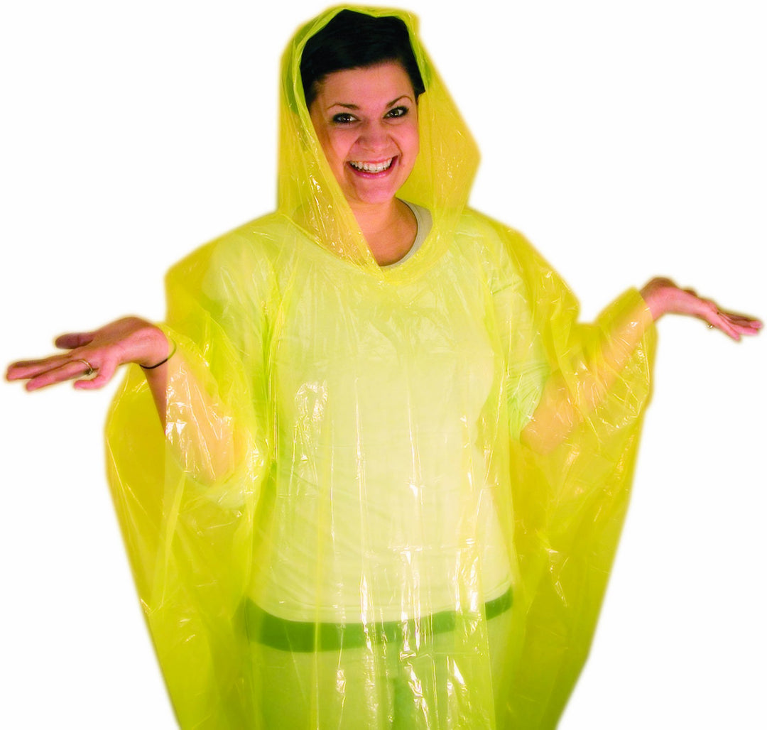 First Aid Only Emergency Poncho With Hood, One Size, 12
