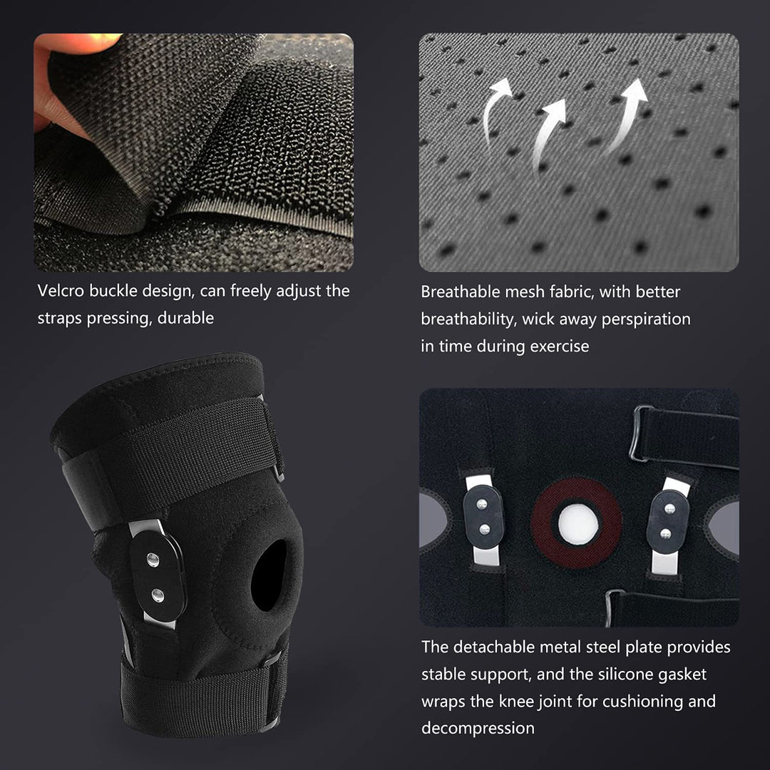 OLAMTAI Knee Brace with side stabilizers, Adjustable Kn