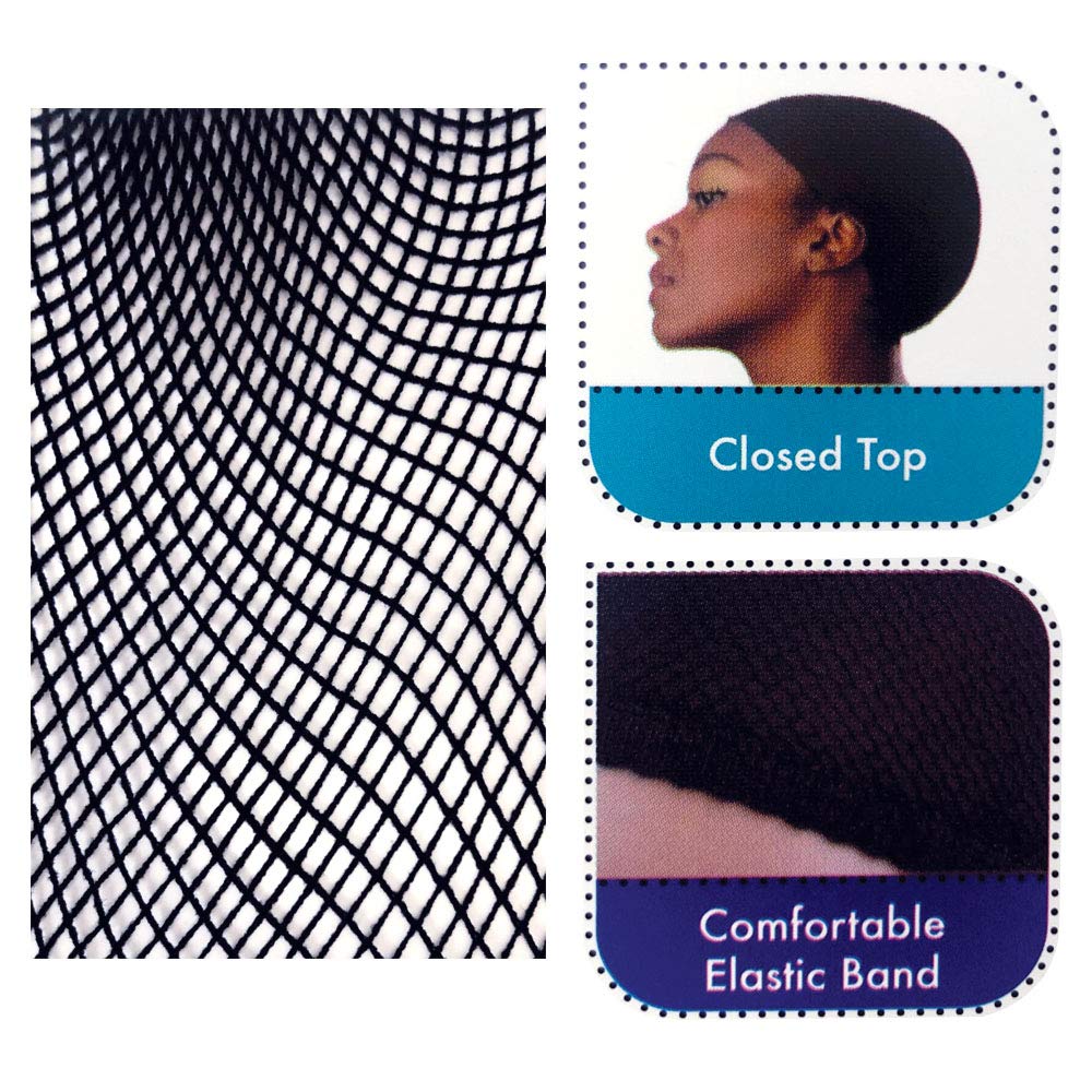 1 pack , Black : Closed Top Weaving Net, Black