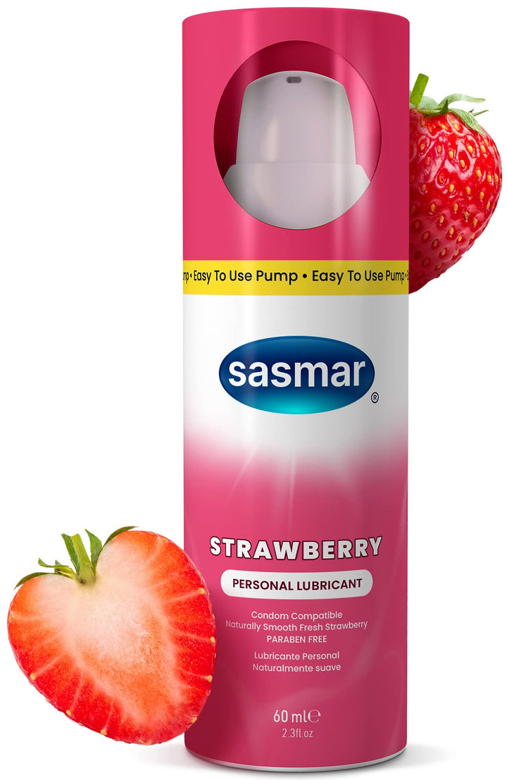 Sasmar Strawberry Personal Lubricant Pump 60ml