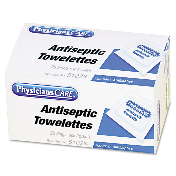 PhysiciansCare First Aid Antiseptic Towelettes, Box of 