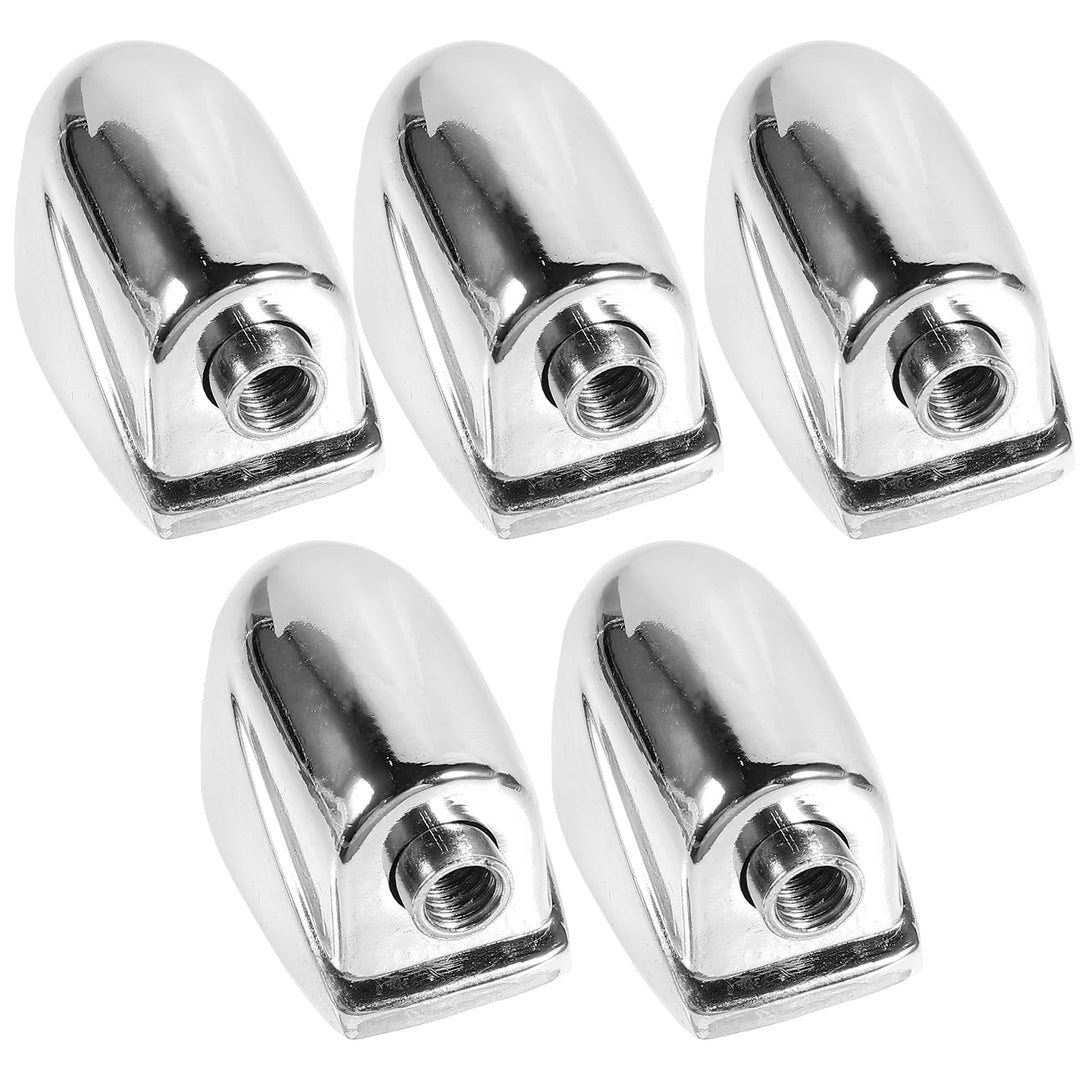 5Pcs Drum Claw Hook For Bass Drums Snare Drum Parts Accessories Replacement WC21 (Silver)