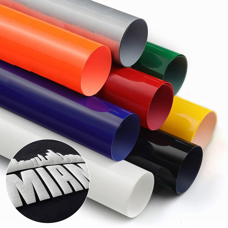 TransWonder Puff-Vinyl-Heat-Transfer - 8Pcs 3D Puff Hea