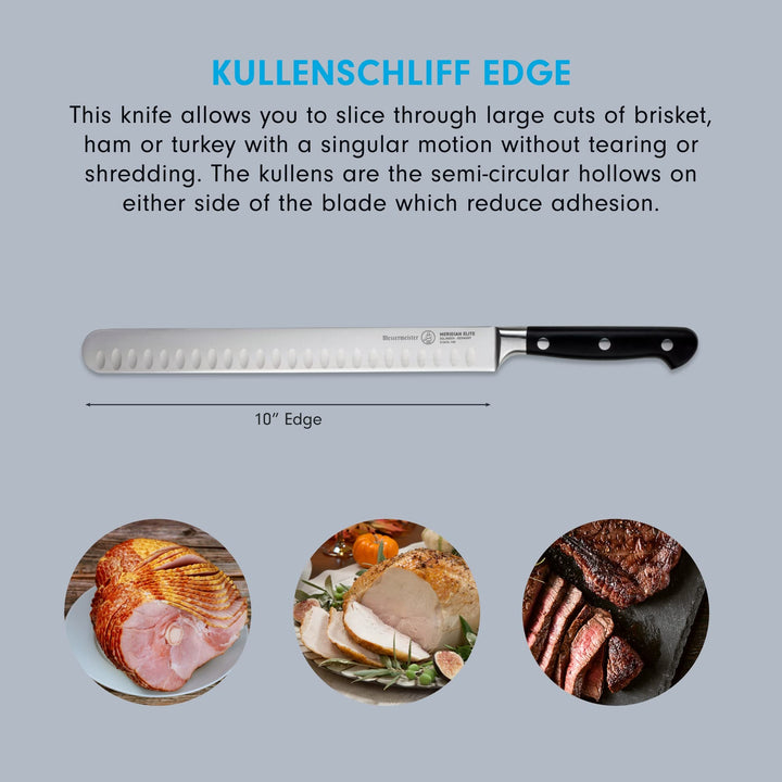 Meridian Elite Round-Tip Kullenschliff Slicer, 10-Inch