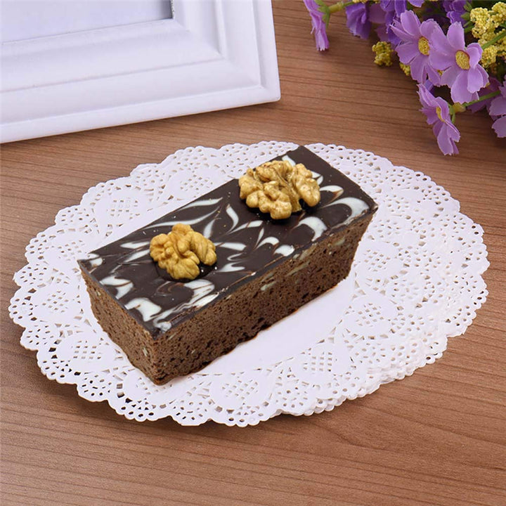 4 inch White Lace Paper Doilies - 100PCS Round Paper Doilies - Disposable Paper Placemats - for Wedding, Birthday, Cakes, Desserts, Tableware Food Decoration