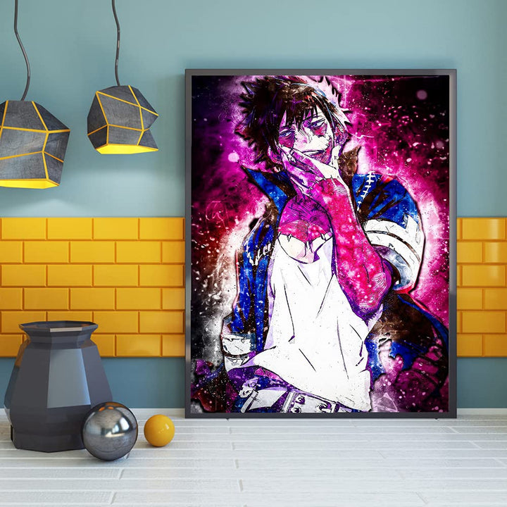 DIY 5D Diamond Painting Anime by Number Kits Full Drills for Adults, Cross Stitch Crystal Rhinestone Embroidery Pictures Arts Craft for Home Wall Decor Gift.(M-H-A-73-30X40)