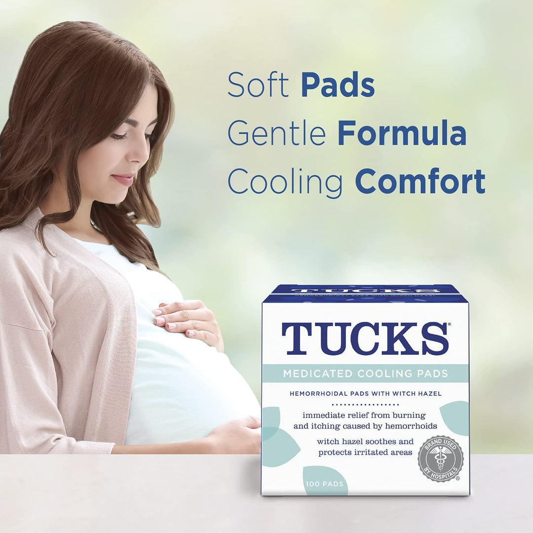 Tucks Medicated Cooling Pads 100 Pads Per Pack (Pack of